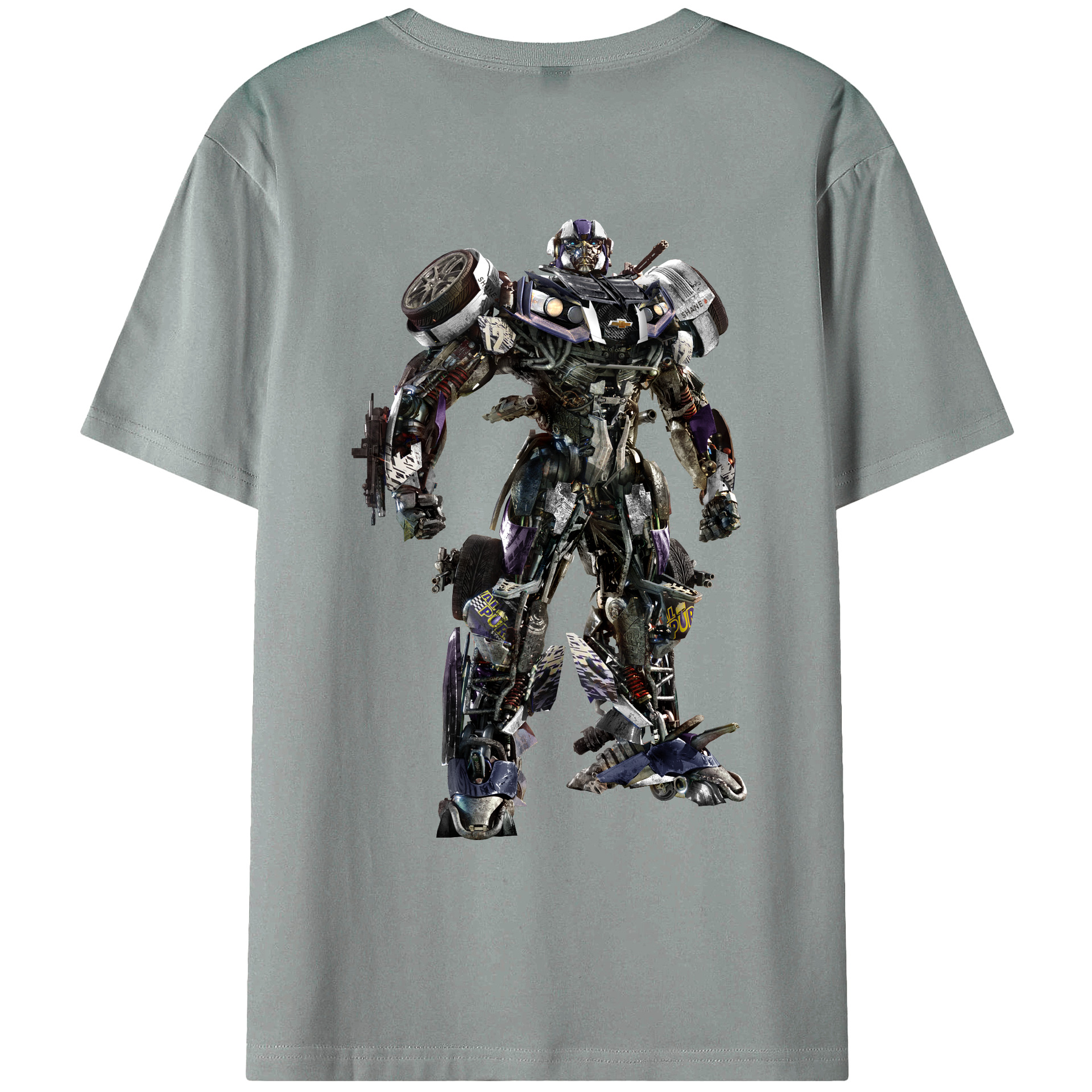 （画像用）  綿100％ メンズ半袖Tシャツ（バックプリント） 通気性